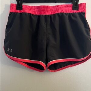 Under Armour Women's Gray Shorts with Pink Trim